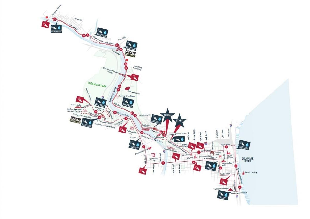 Philadelphia maratón mapu 2015