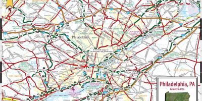 Philadelphia Pennsylvania mapu
