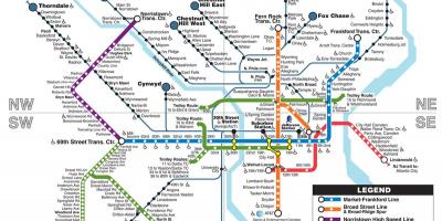 Mapa Phila metro