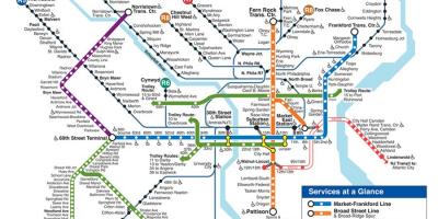 Philly metro mapu
