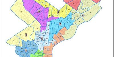 Ward mapu Philadelphia
