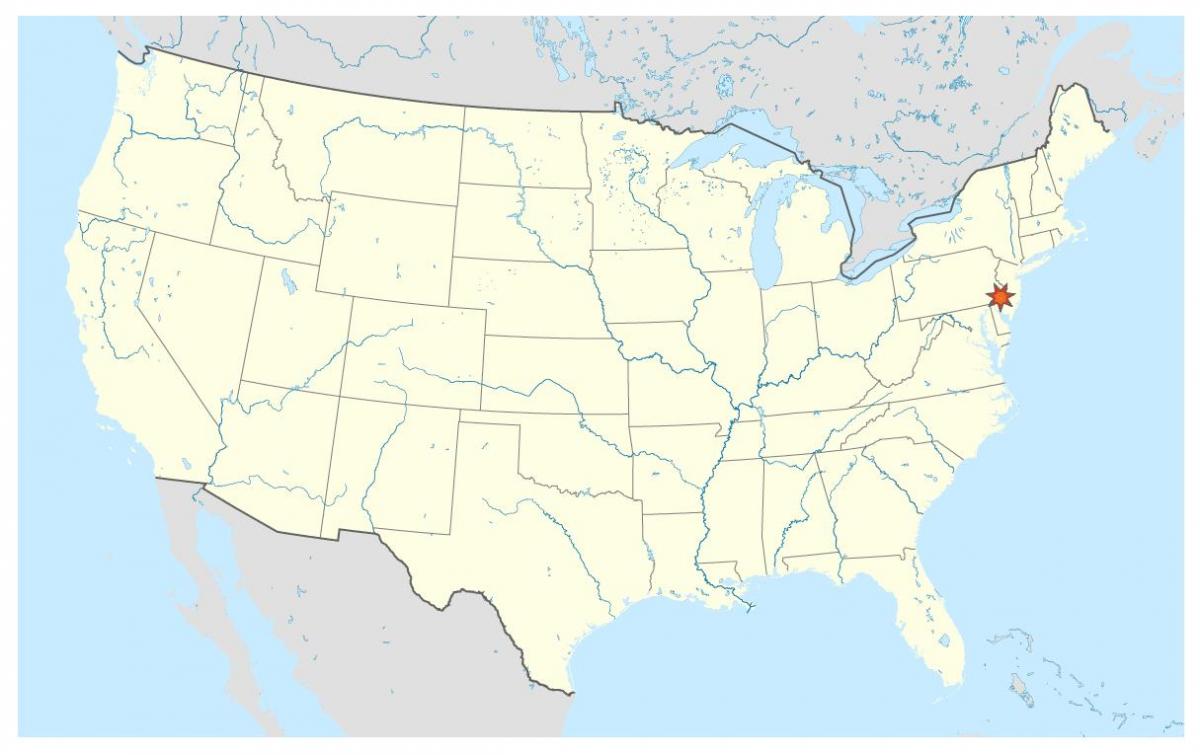 mapa sveta Philadelphia