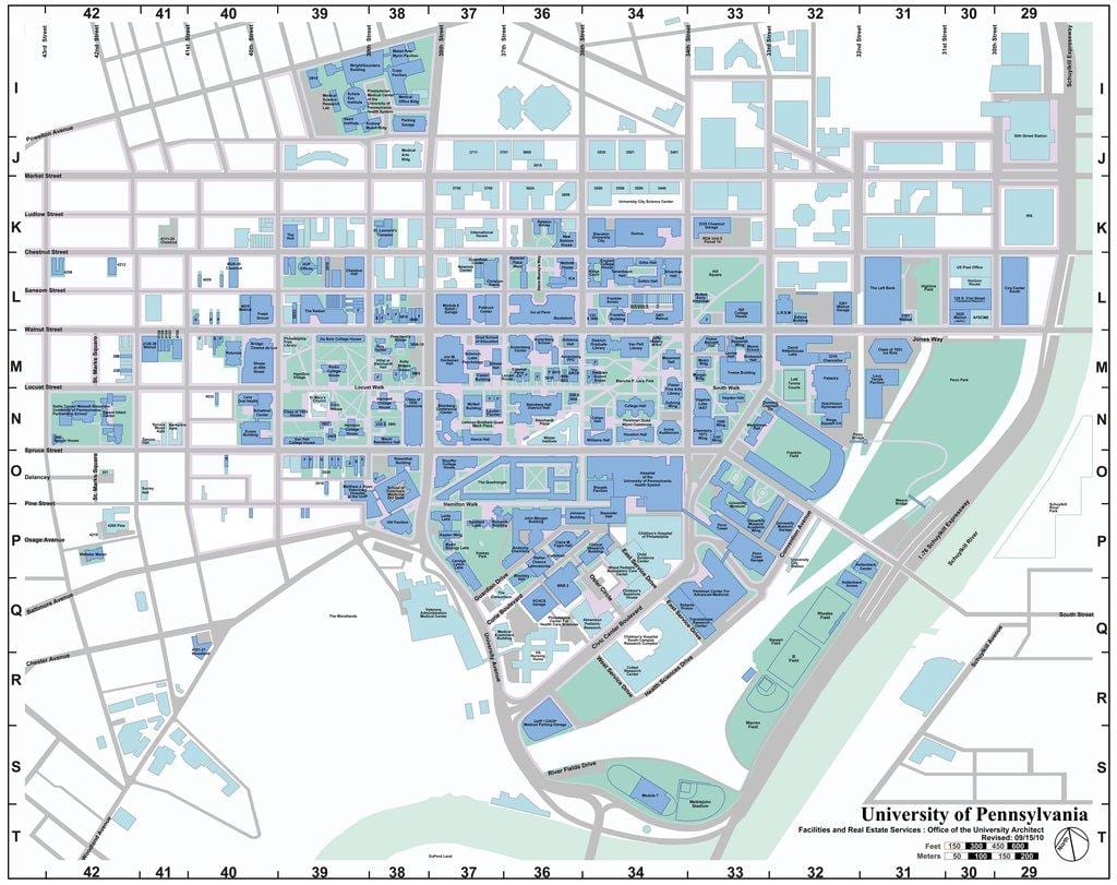 mapa upenn areálu