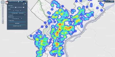 Zločin mapu Philadelphia