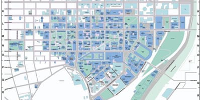 Mapa upenn areálu